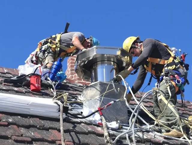 Protective chimney cap installed by The Villages Chimney Sweep in The Villages, FL