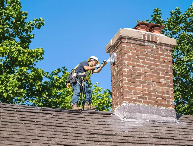 The Villages Chimney Sweep performing an inspection with advanced tools in The Villages, FL