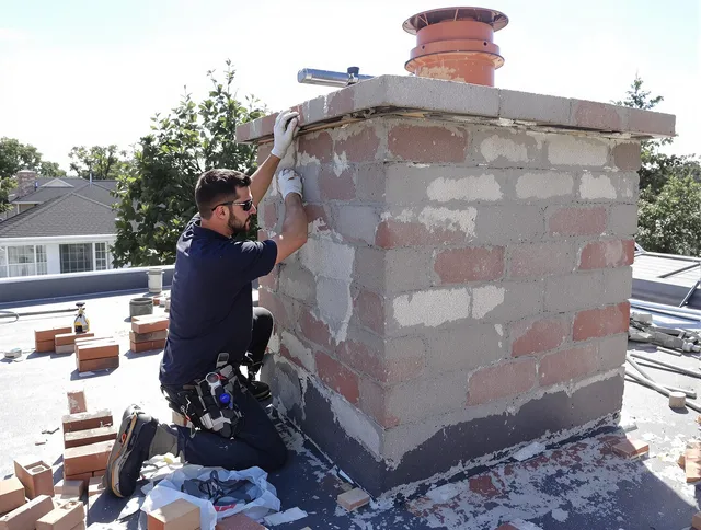 Advanced chimney repair process by The Villages Chimney Sweep in The Villages, FL