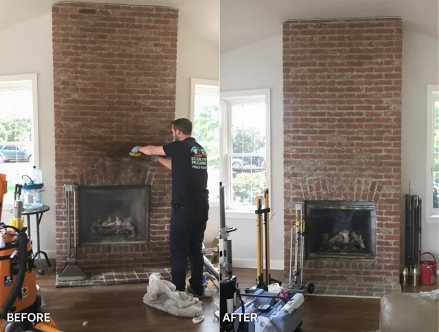 Finished chimney sweeping service by The Villages Chimney Sweep in The Villages, FL