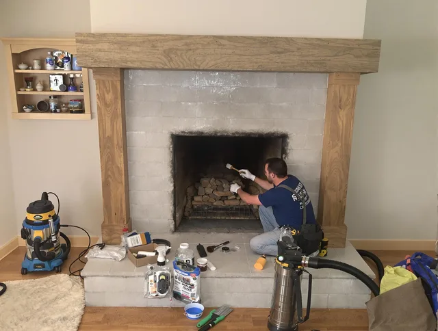 Detailed creosote removal process by The Villages Chimney Sweep in The Villages, FL