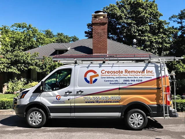 The Villages Chimney Sweep technician removing creosote safely in The Villages, FL