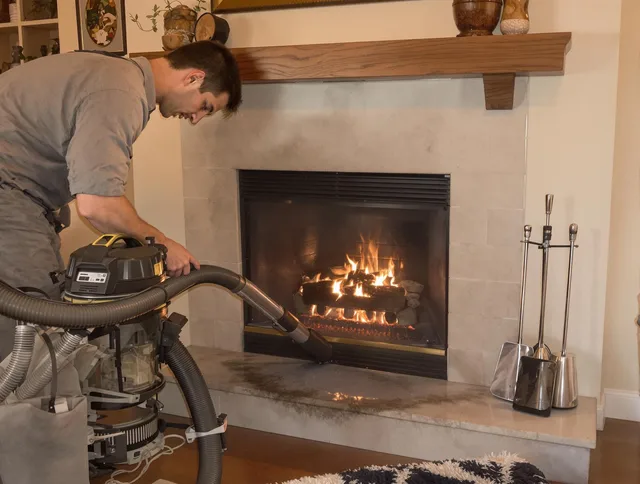 Routine fireplace upkeep by The Villages Chimney Sweep in The Villages, FL