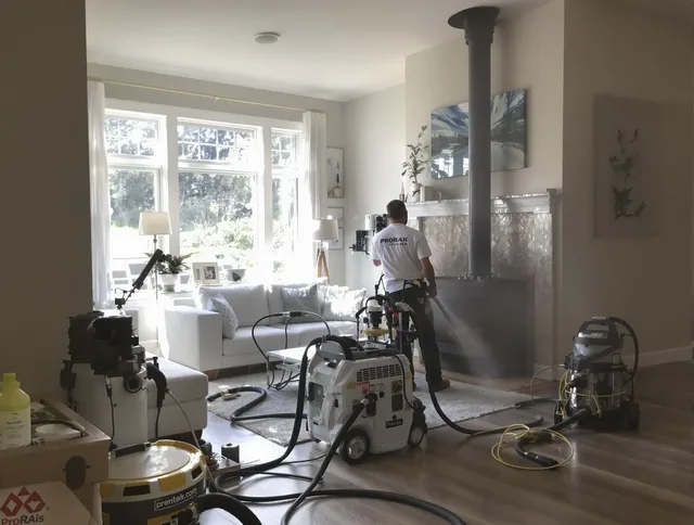 Soot removal service by The Villages Chimney Sweep for a fireplace in The Villages, FL